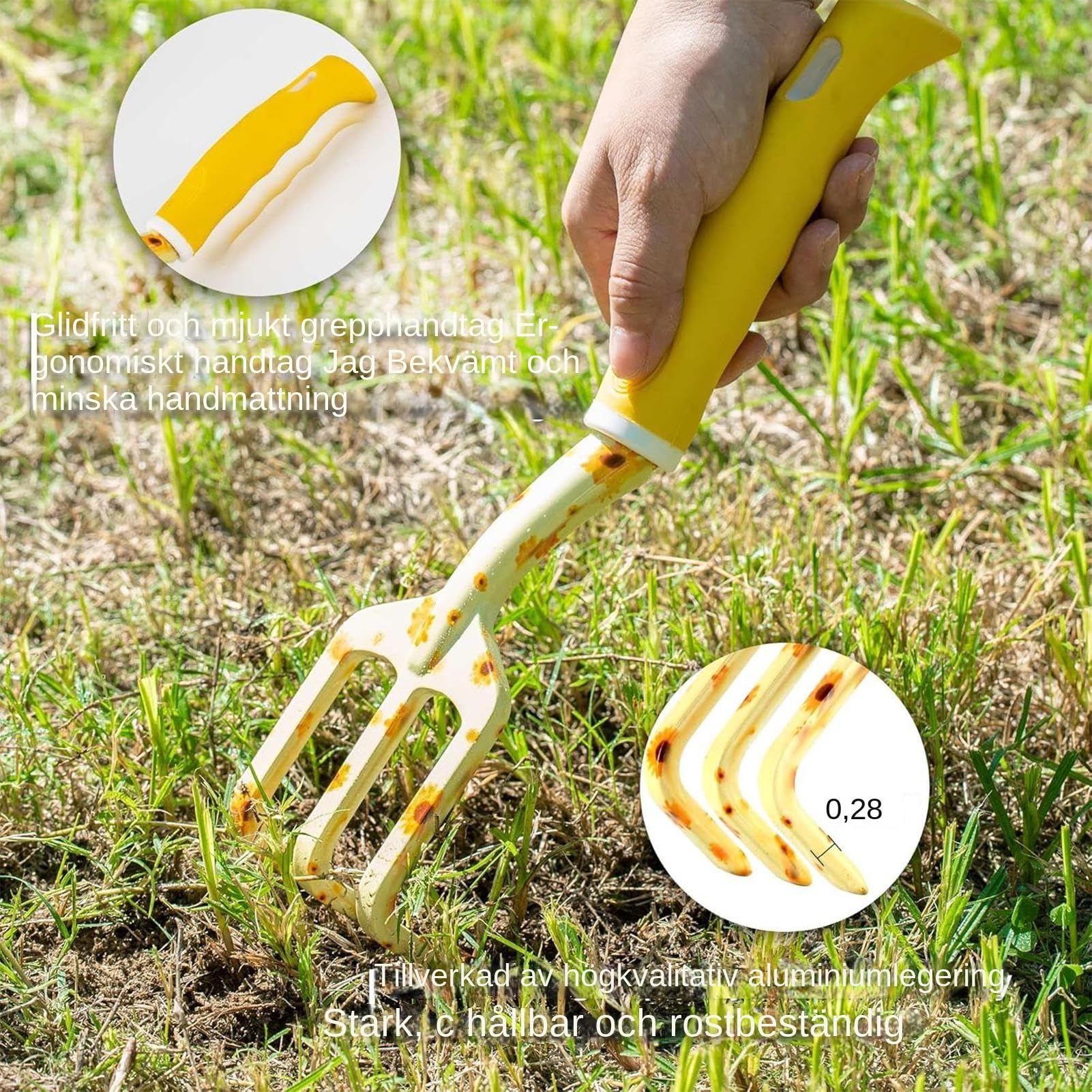 Herramientas de Jardinería Tijeras de Podar Ergonómicas Rastrillo Pala | Juego de Herramientas Jardinero Girasol para Jardín de Flores Plantar Desherbar Abuela Personas Mayores
