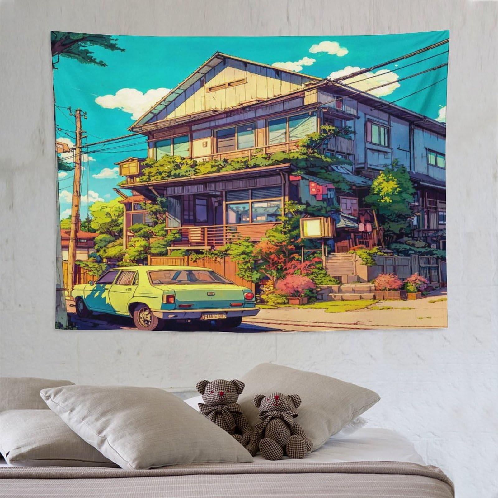 Tenture murale japonaise d'exception impression 3D grand format 150x200 - 8