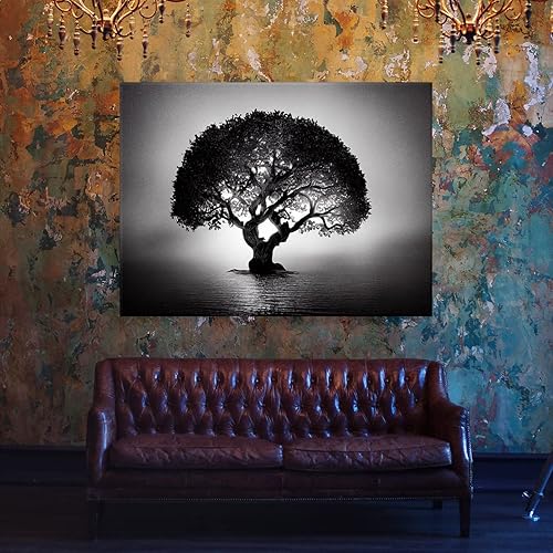 Miniatura 2 de Sense Canvas Blooming Tree 11 - Lienzo decorativo para decoración del hogar, póster grande de 40 x 30 pulgadas, 0.75 pulgadas