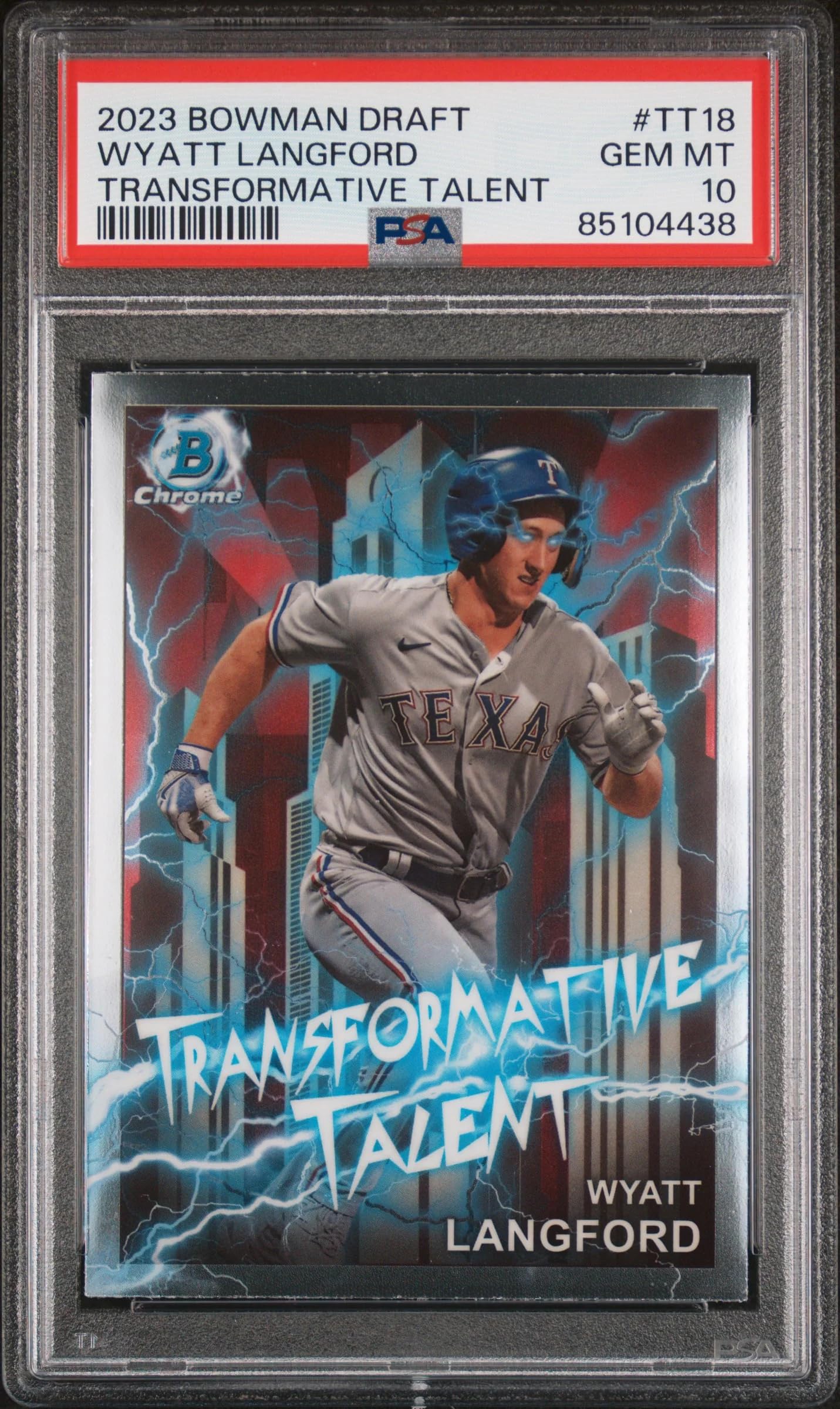 Amazon.com: Graded 2023 Topps Bowman Draft Wyatt Langford #TT18 