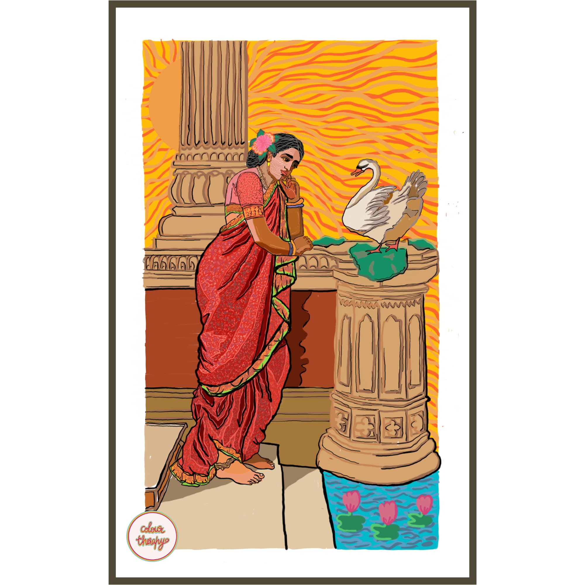 Colour Therapy Art Print for Wall, Ancient, Single, Wall Artfor Home Decor, Housewarming Gift, Wall Decor, Unframed