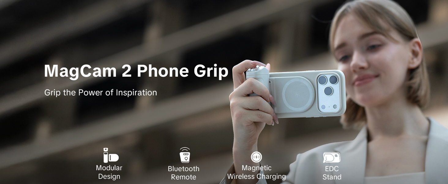 Amazon.com: PGYTECH MagCam Phone Camera Grip with App, Built in