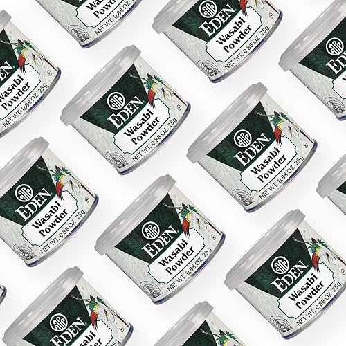 Miniatura 5 de Eden Wasabi en polvo, con rábano picante japonés real, ardiente, fabricado tradicionalmente en Japón, 0.88 onzas