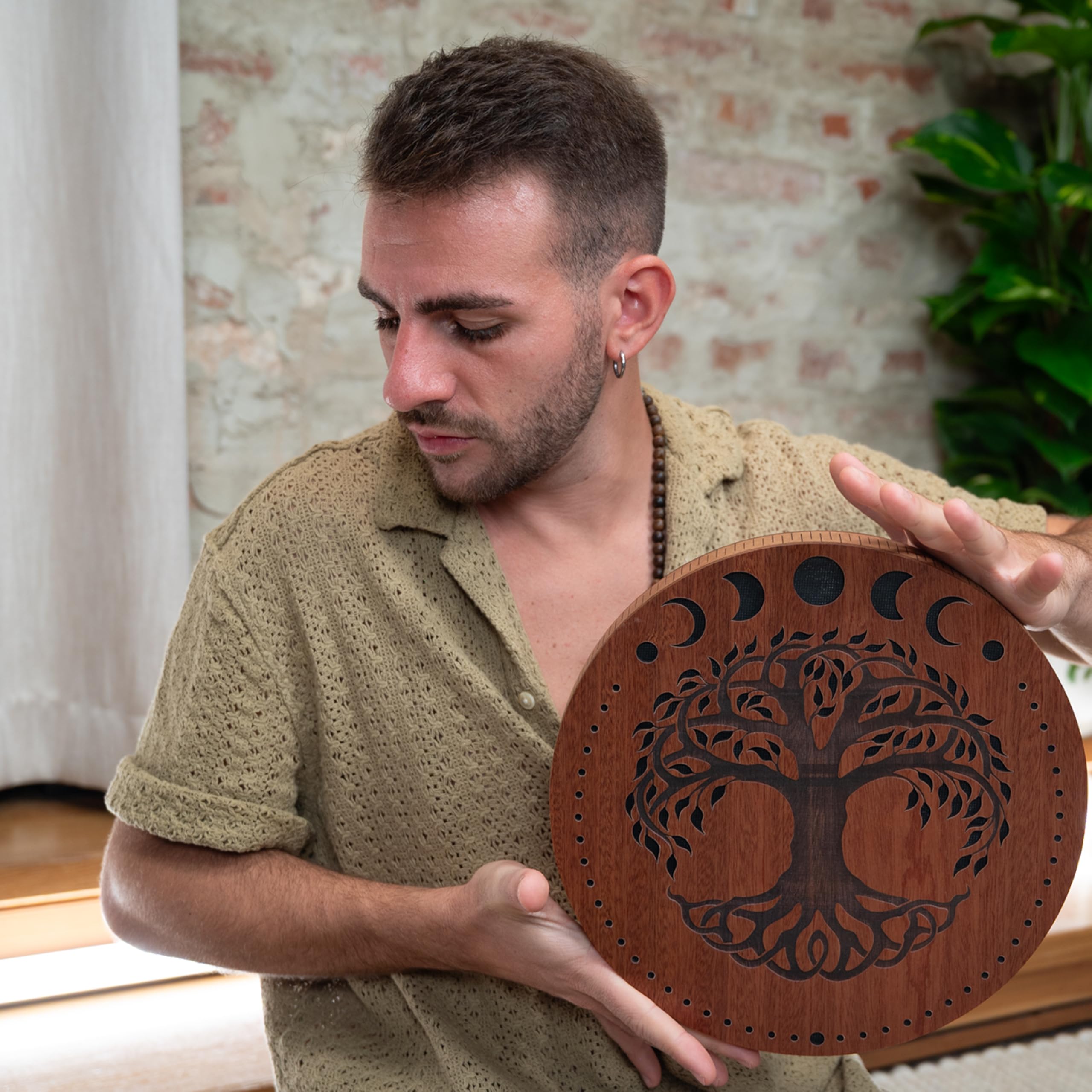 Meinl Sonic Energy - Disco de lluvia, 12 pulgadas, efectos de sonido de agua y corriente para meditación, yoga, baños de sonido, música