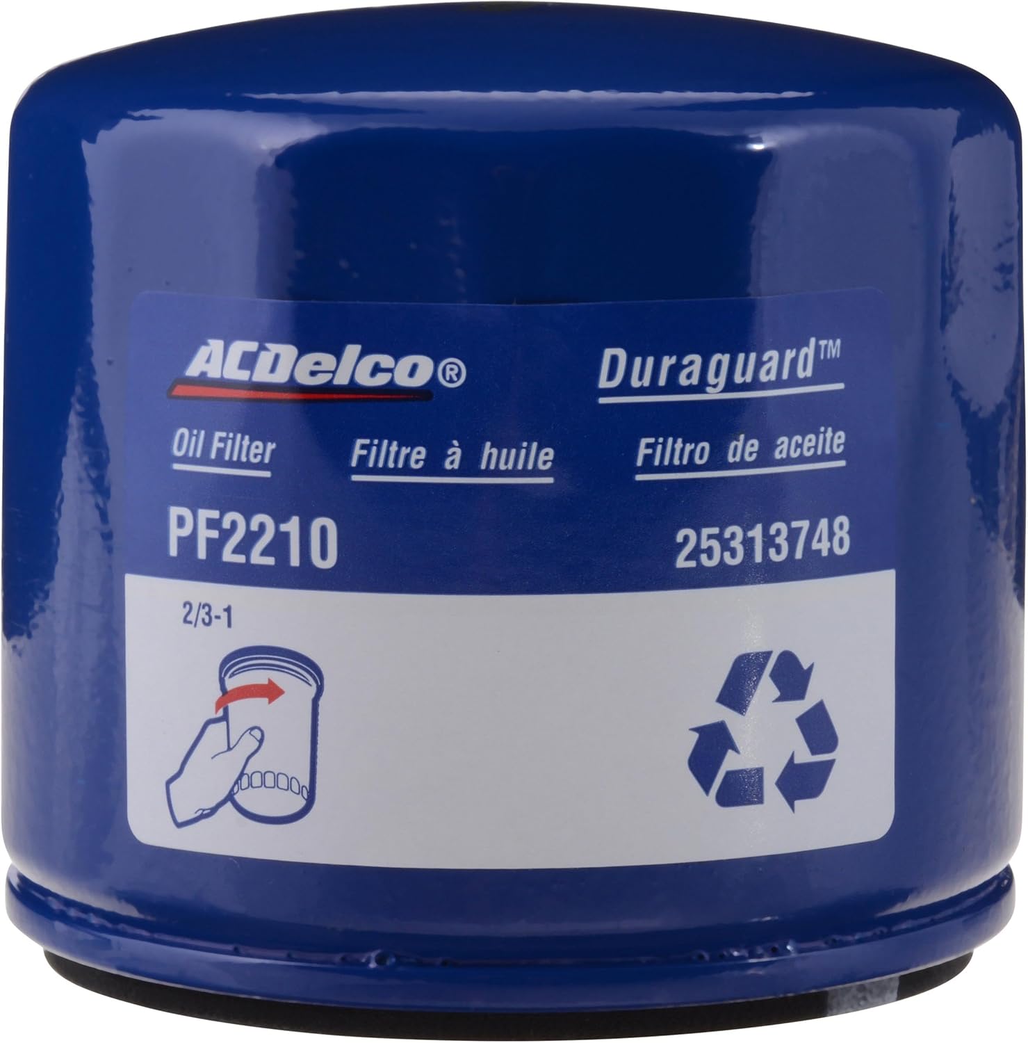 ACDelco GM Original Equipment PF2210 Engine Oil Filter (Pack of 2)