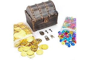 Kid's Treasure Chest: Adventure Awaits with Glittering Gold and Jewels