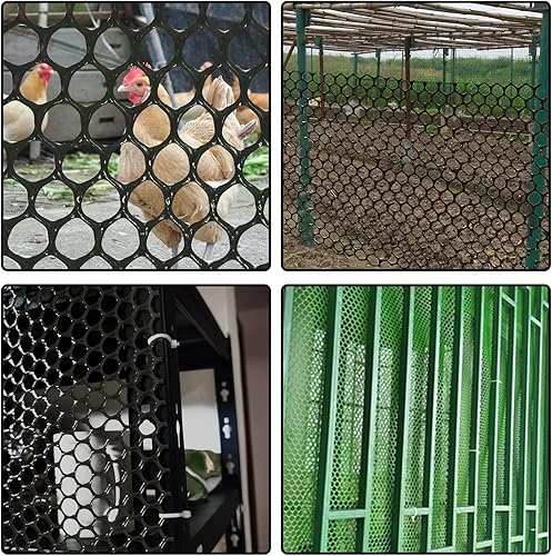 Miniatura 5 de Malla de alambre de plástico ABS de 15.7 pulgadas x 33 pies, valla de aves de corral, alambre de esgrima hexagonal para jardinería, red de barrera