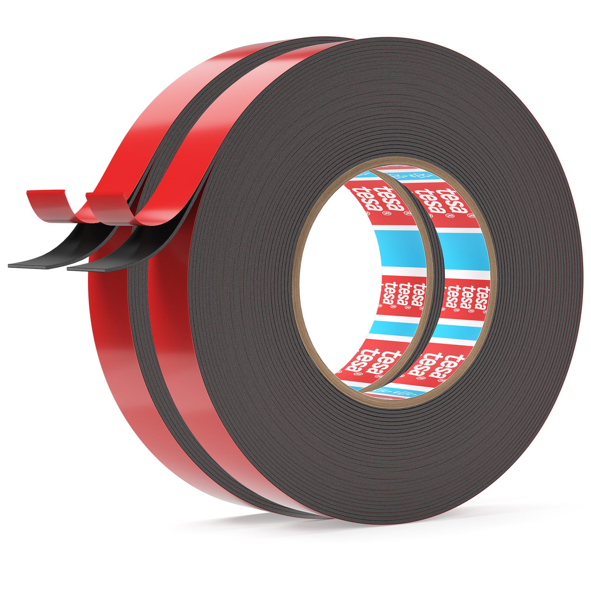 Emitever 6411 Heavy Duty Double Sided Tape - 10mm x 11m(2 Pack), Super Strong Mounting Tape, Waterproof Acrylic Foam High Adhesion, Suitable for Automotive, Home Decor, Outdoor Repairs, Installation