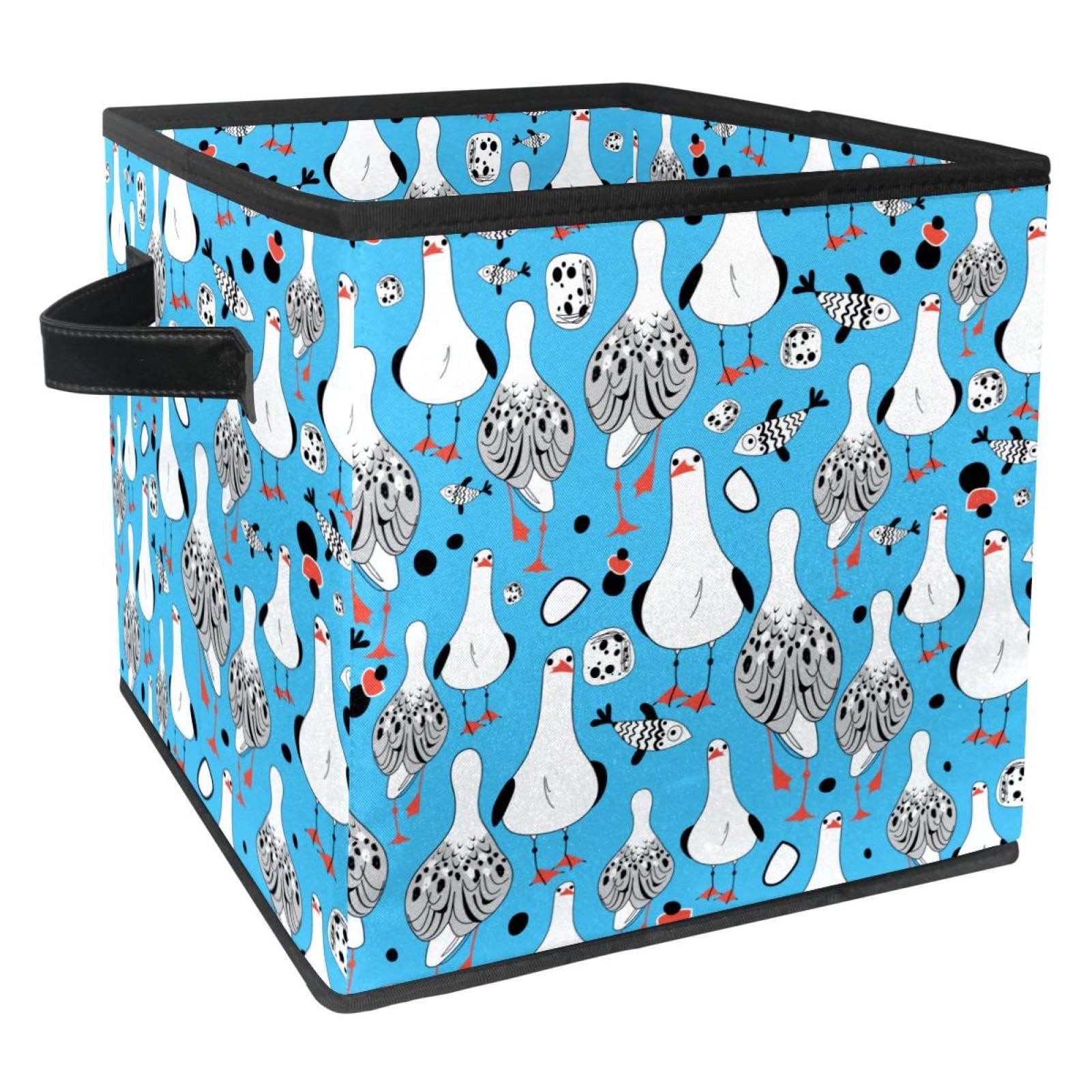 Boîte de rangement avec poignées, cube pliable en tissu ultra pratique pour vêtements