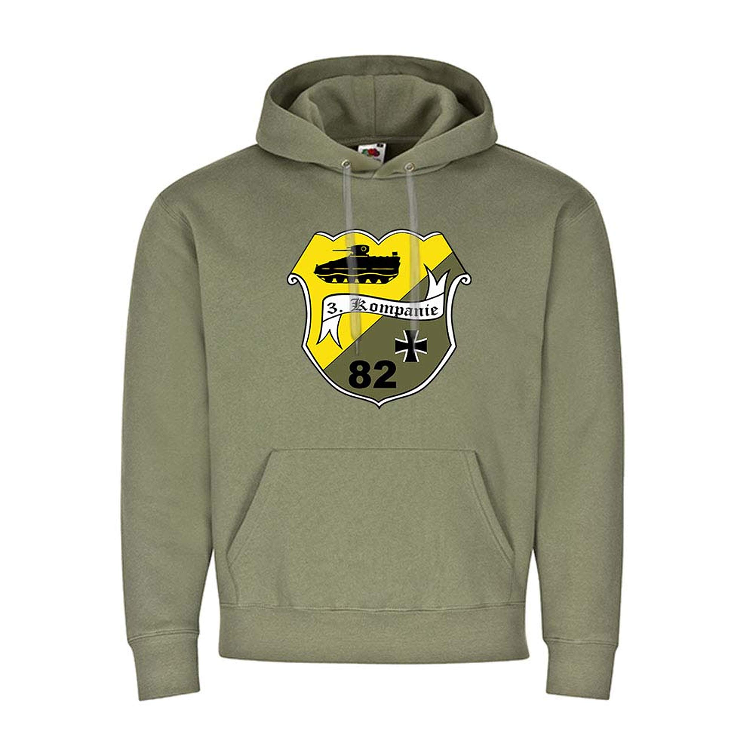 Sweat à capuche Copytec #24625 PzGrenBtl 82 armée allemande vert