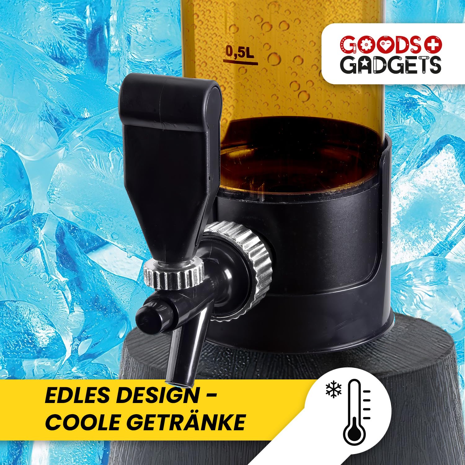 Bierzapfanlage & Biersäule 3,5L – Premium Getränkespender & Bierturm für Partys