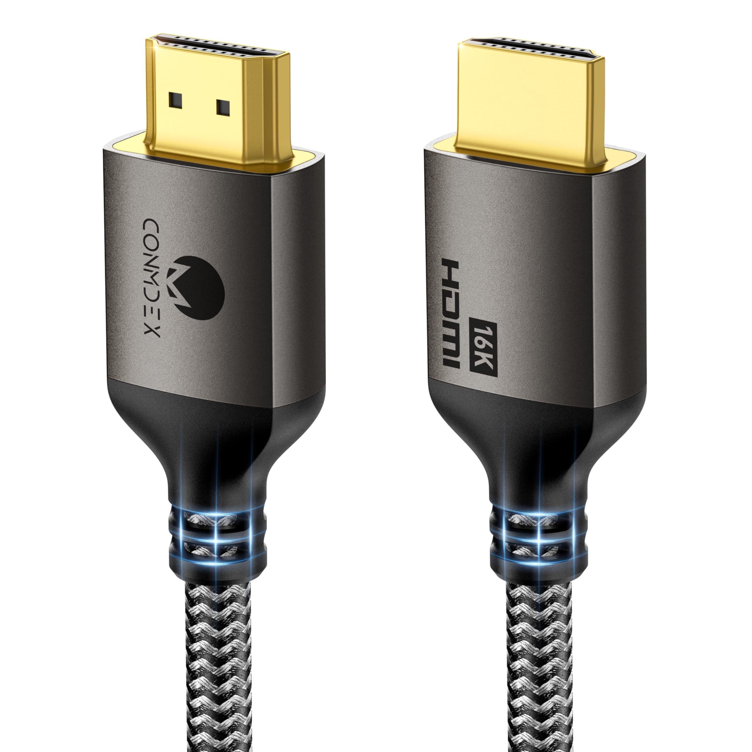 CONMDEX 16K HDMI 2.2 Cable 2M — Designed for Stable High-Bandwidth Connections | 96Gbps Headroom, 8K@120Hz 144Hz / 4K@240Hz, eARC, HDR & VRR | Gaming Consoles, Graphics Card, TVs, Monitors & Soundbars - 1