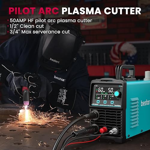 Miniatura 3 de Cortador de plasma, Pilot Arc BTC500DP 2 generación de 50 amperios de doble voltaje 110220 V máquina de corte por plasma (BTC500DP 110220)