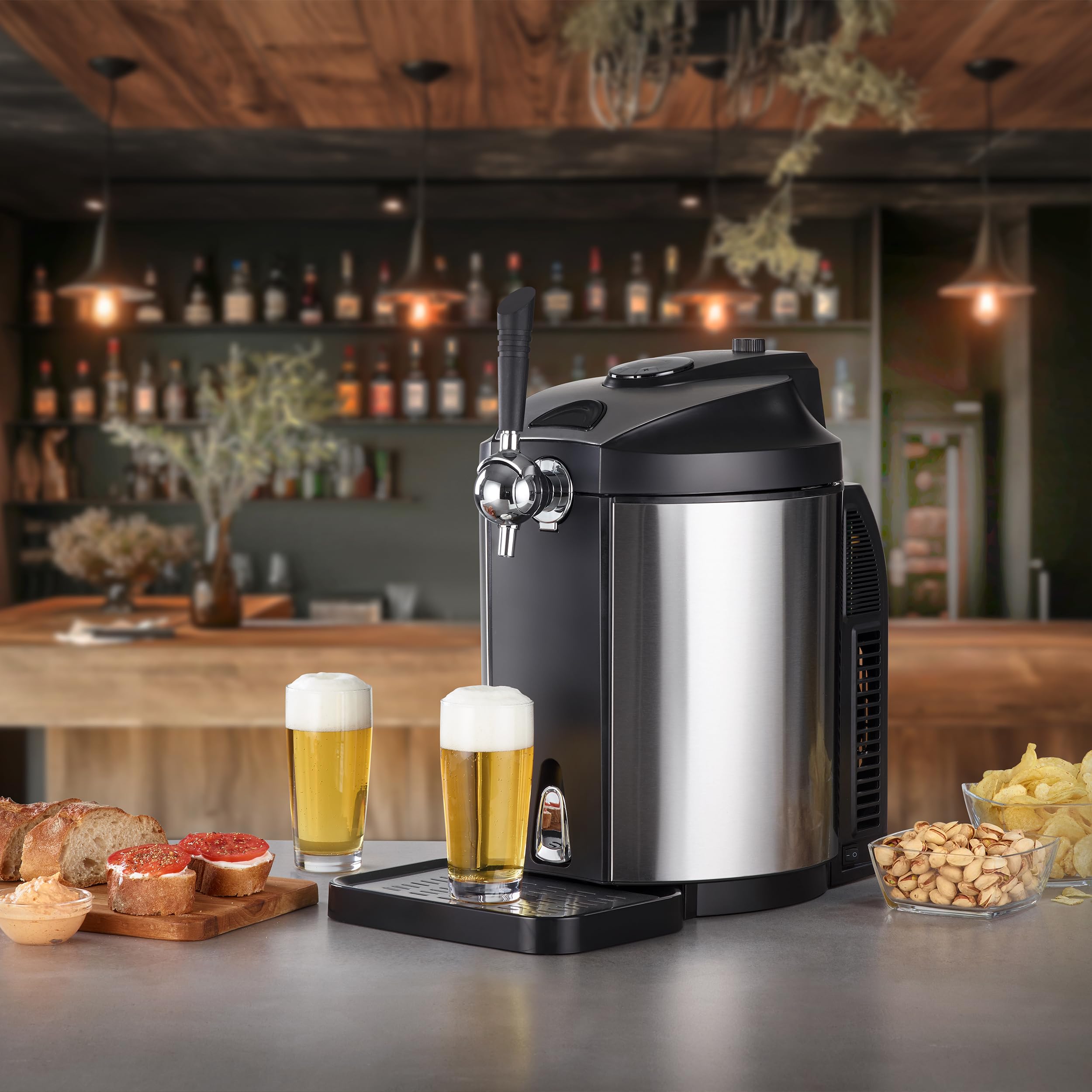 CASO BeerMaster Bierzapfanlage für 5 Liter Fässer 4-12°C Kühlung bis 10 Tage stufenloser Druck