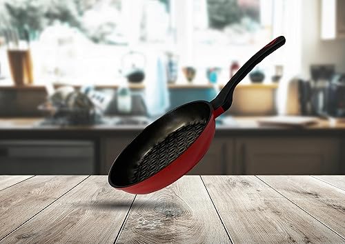 Utensilios de cocina antiadherente con revestimiento de diamante 3D Wok, 9.5 '' (9.4 in), fabricado en Corea