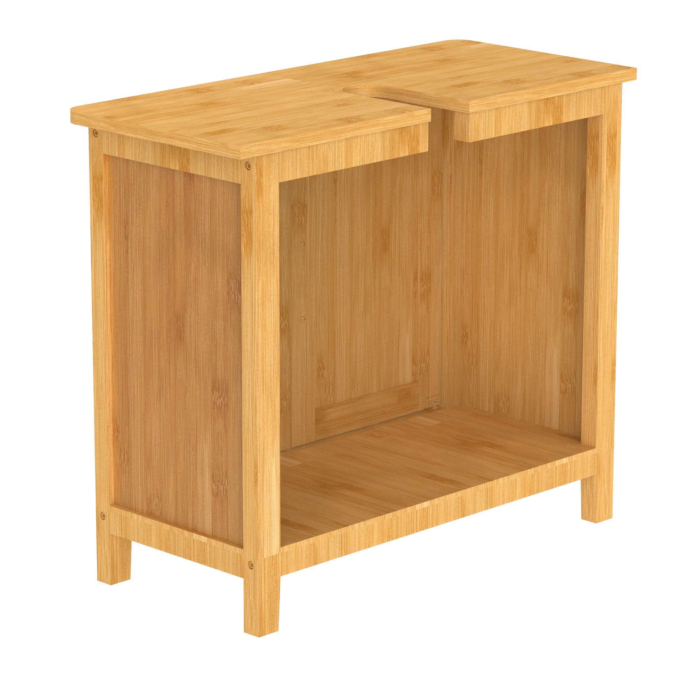 EISL ESL bambusowe meble łazienkowe szafka pod umywalkę bambusowa 67 x 60 x 30 cm brązowa