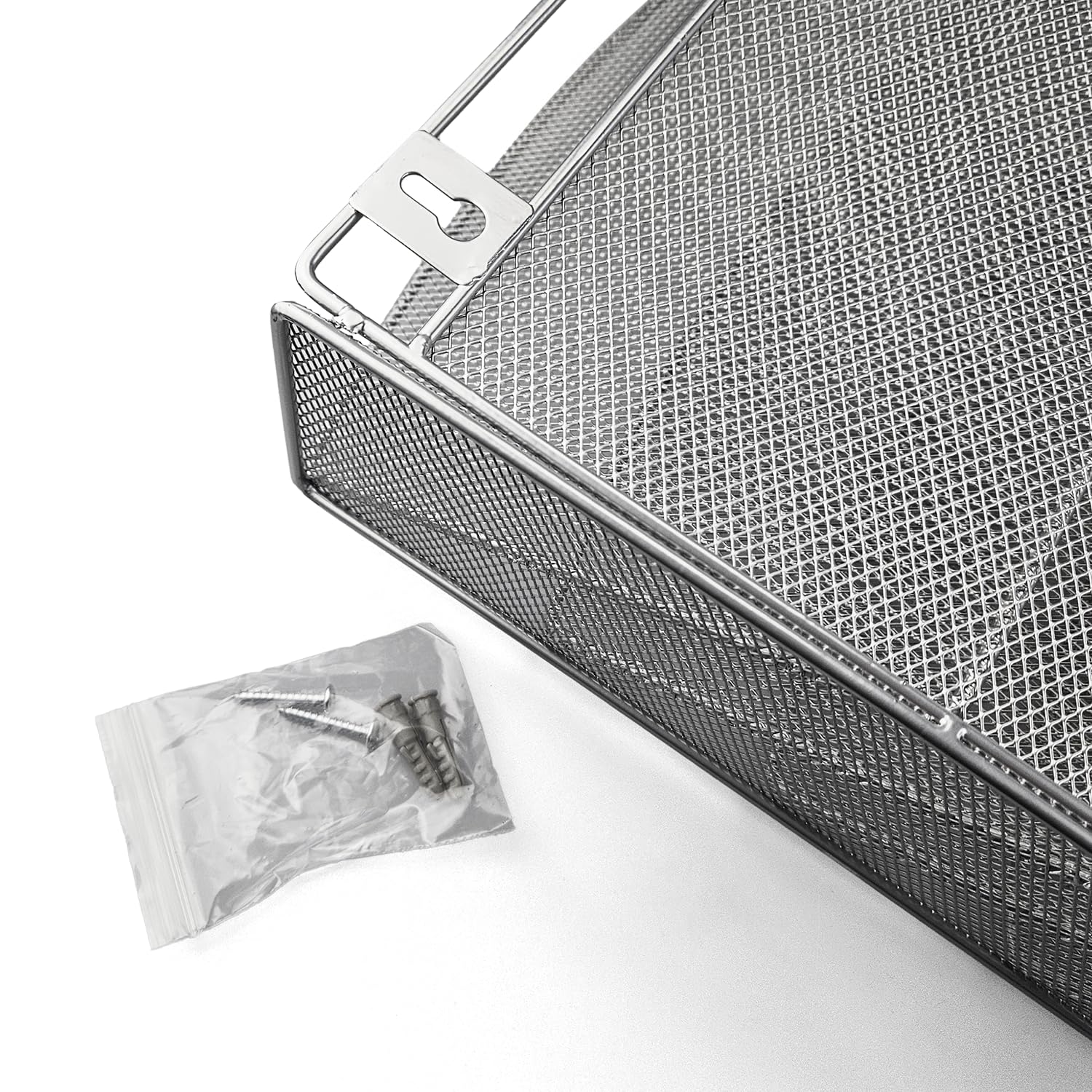 Netuno Wall File Holder Silver Metal Organiser A4 43.5 X 7.8 X 30.8 Cm 17.1 X 3.1 X 12.1 Inch Office School Home Modern Durable - View #8