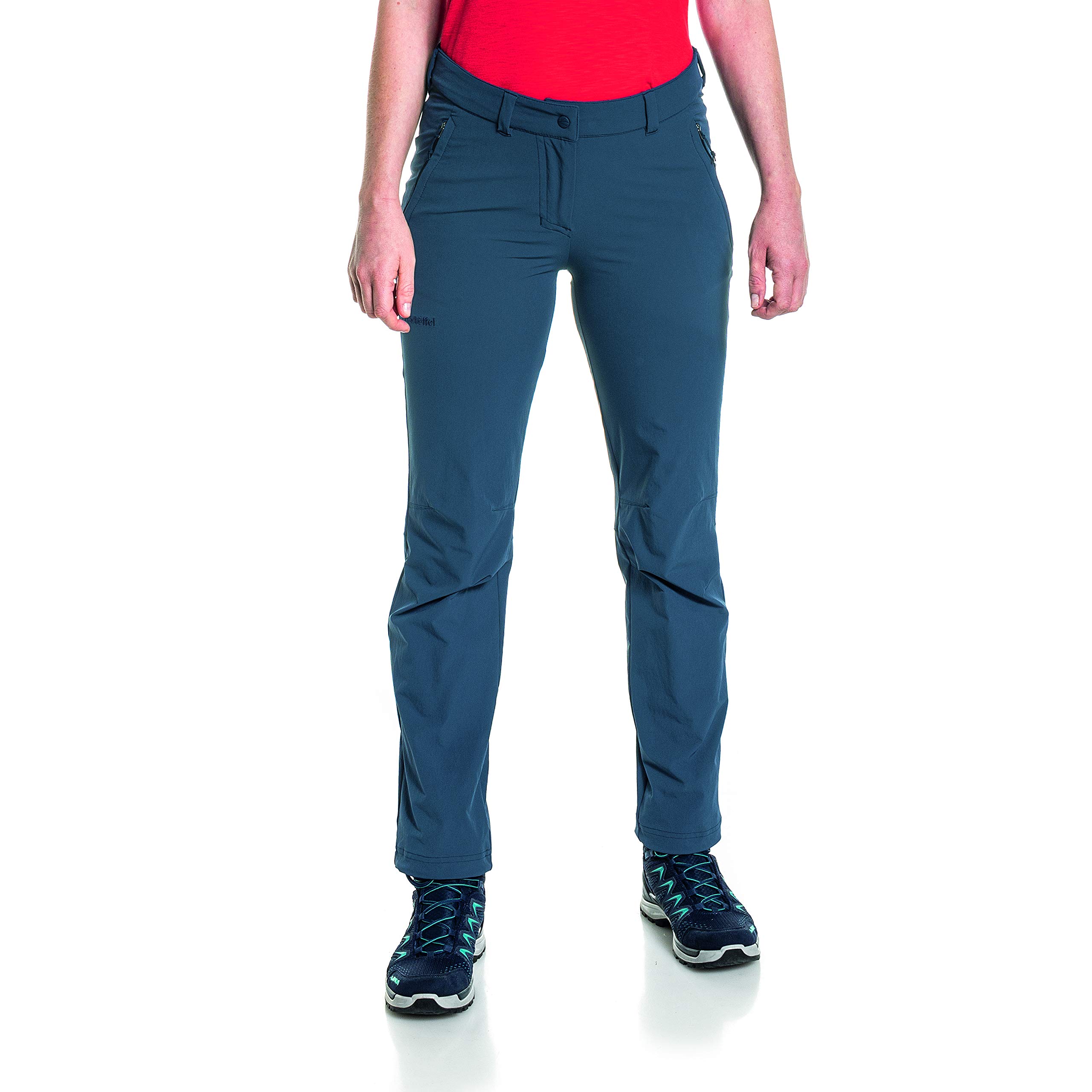 Schöffel Engadin1 - Pantalones de Mujer Resistentes al Agua para Senderismo con Corte Deportivo