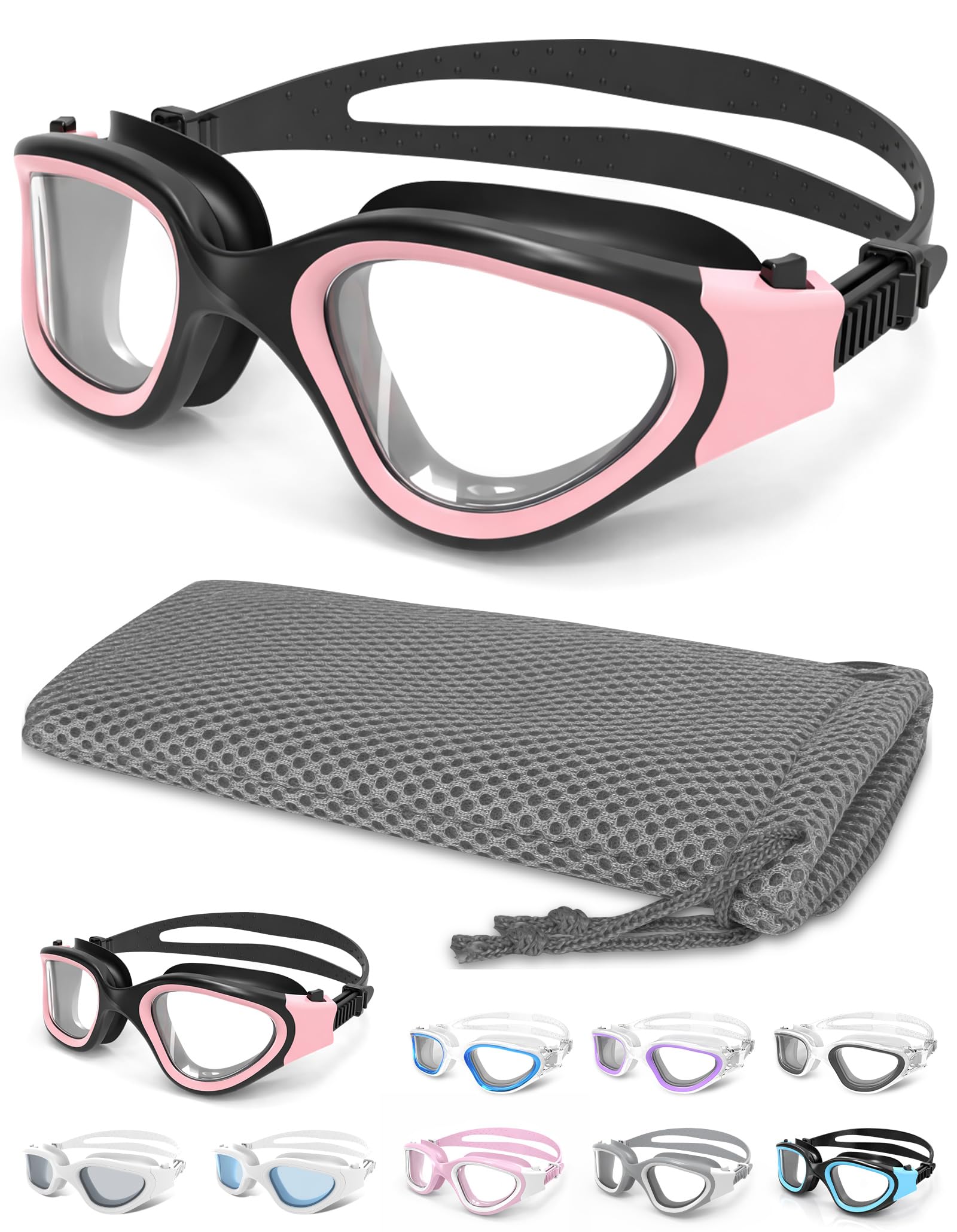 Winline Swimming Goggles Clear Vision Anti Fog Anti UV Anti Leak Waterproof Easy to Adjust Swim Goggles for Adult Men Women Teenager — image 1