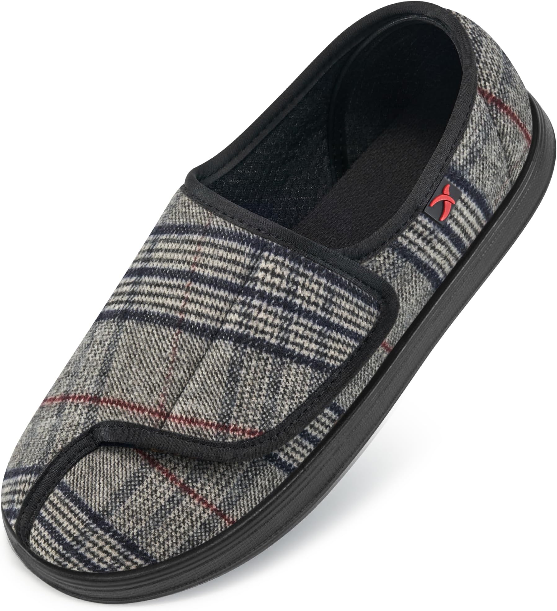 AblanczoomWomens Slippers House Shoes: Casual Adjustable Closed Toe Home Loafers Comfortable Slip on Indoors Flats Shoes