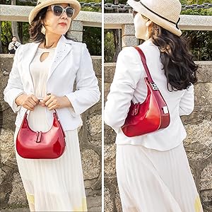 Amazon.com: shoowyees Women's Crescent Shoulder Bags - Small