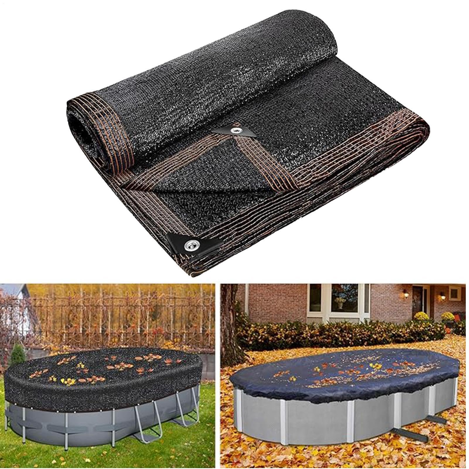 Pool-Laubnetz-Abdeckung Rostbeständiger Hochdichter Außenschutz | Schwimmbadschutz für , Winter, Zuhause, Hotel, Garten, Hofbereich, Terrasse, Rasenfläche, Grünfläche, Verandabereich