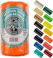 Vista 11 de Sinew 4oz 450ft Black 5ply 70lb Tendón Artificial de Prueba de 70lb para Cuentas, Costura de Cuero, Atrapasueños y Más