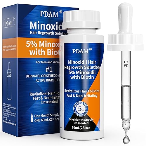 Kit de crecimiento de cabello y barba de minoxidil al 5% para hombres, suero de crecimiento del cabello para mujeres, tratamiento de pérdida de