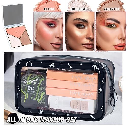 Miniatura 7 de YBUETE Kit de maquillaje todo en uno para mujeres, kit completo, regalo de maquillaje para mujeres, adolescentes, niñas, base de sombra de ojos,