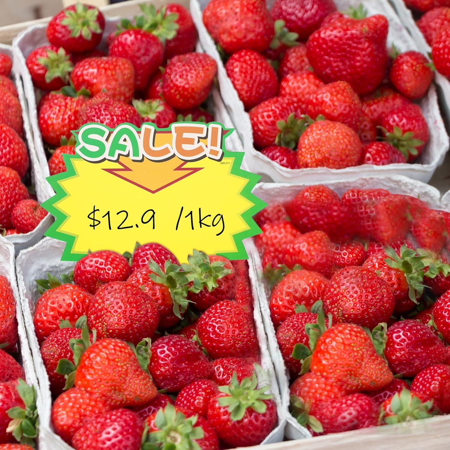 MECCANIXITY Set of 4 Star Burst Signs Price Tags Star Pricing Labels 3.5 x 2.8 Inch for Retail Sales Pricing 200 Pcs
