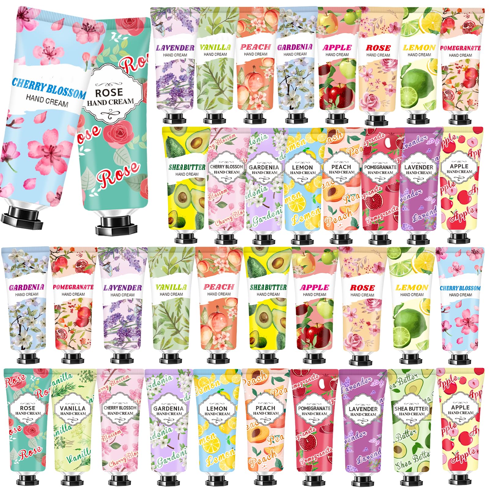 38 Pack Hand Cream Bulk Gifts,Valentines Day Gifts for Her,Galentines Day Gifts for Women,Teen Girls,Teacher Appreciation Gifts Nurse Gifts,Birthday Gifts for Women Hand Lotion for Dry Cracked Hands