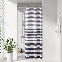 Vista 21 de Cortina Madison Park Spa Waffle de ducha con tela combinada y tratamiento 3M Scotchgard para control de humedad, decoración moderna para el baño
