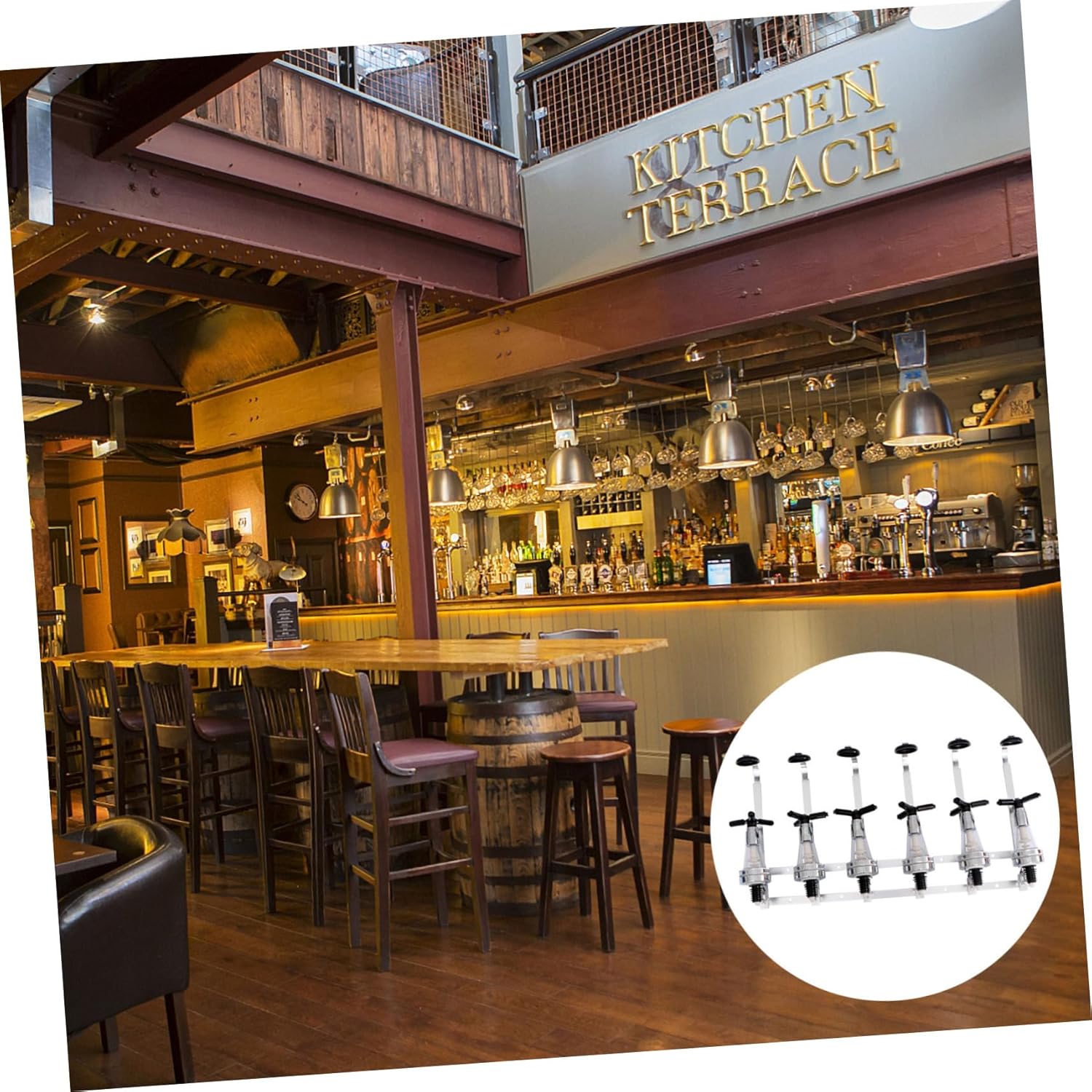 Liquor Dispenser Beverage Dispenser Wall-mounted for Cocktails Party Drink Tower