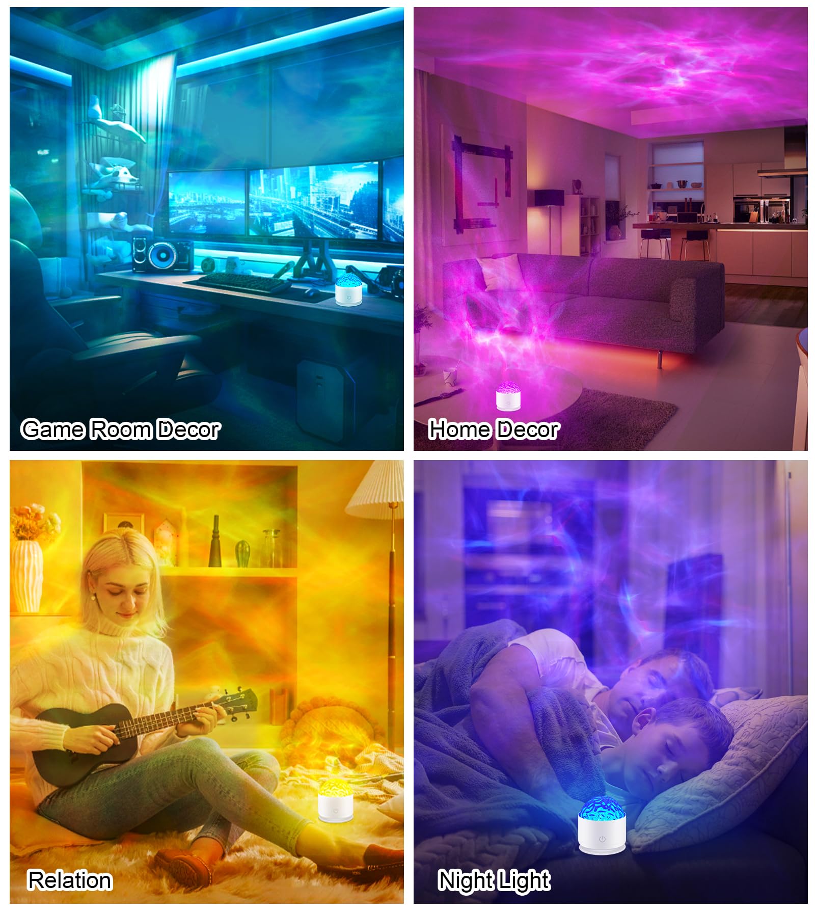 Galaxy Projector, Rechargeable Star Projector With Remote Control, 16