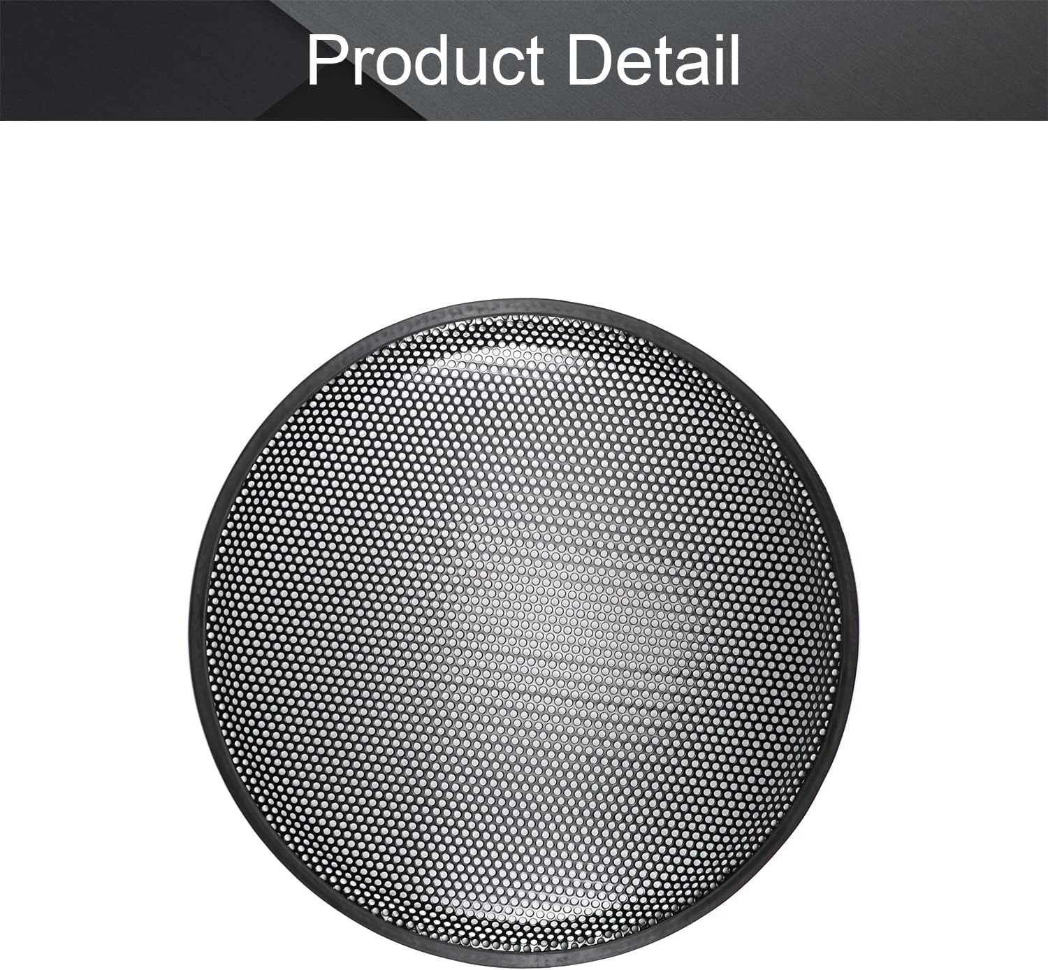 Fielect 4Pcs 15 inch Speaker Grill Cover Car Audio Speaker SubWoofer Grill Speaker Covers Waffle Grill Cover Guard Protector Grille Black