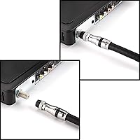 Vista 7 de THE CIMPLE CO Conector de compresión de cable coaxial - para cable coaxial RG11 - con junta tórica de sellado de clima, funda para clima y agarre