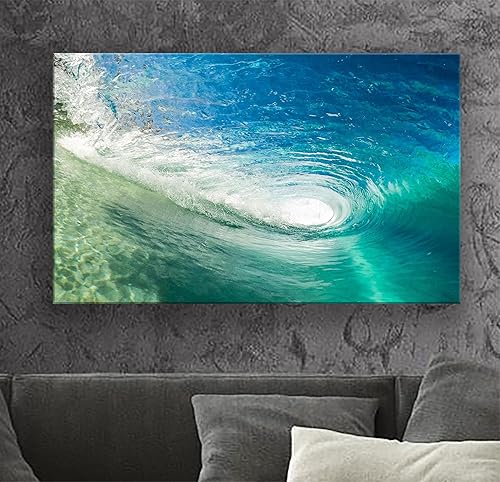 Miniatura 2 de BoxColors 1 Panel of 20x30 inches Canvas Prints Wall Art Pictures Framed Wave Nature beach tropical ocean seascape sea Home Decor Living Room