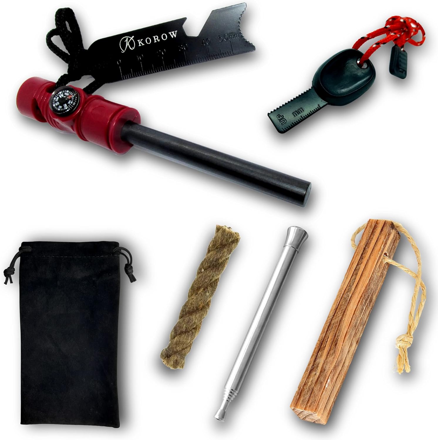 KOROW Fire Lighter Kit, Black and Grey