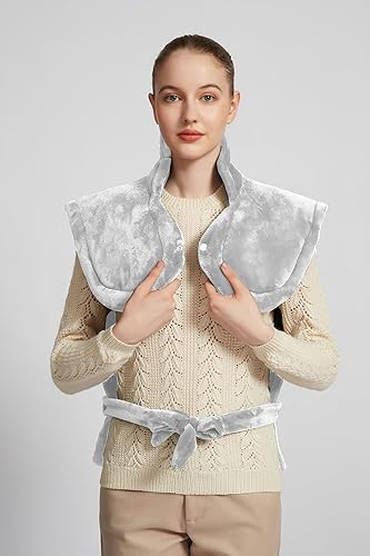 Miniatura 2 de Ambershine - Almohadilla eléctrica tamaño King XXXL de 26 x 35 pulg., 12 ajustes de temperatura y 4 temporizadores de apagado automático, para