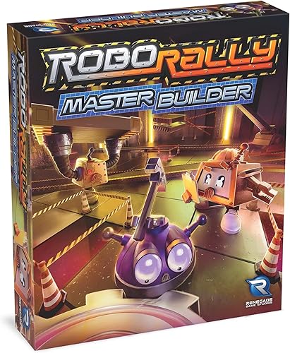 Renegade Game Studios Robo Rally - Master Builder Expansion - Juego de mesa de movimiento programado estrategia, nuevas cuadrículas, edades 12+, 2-6