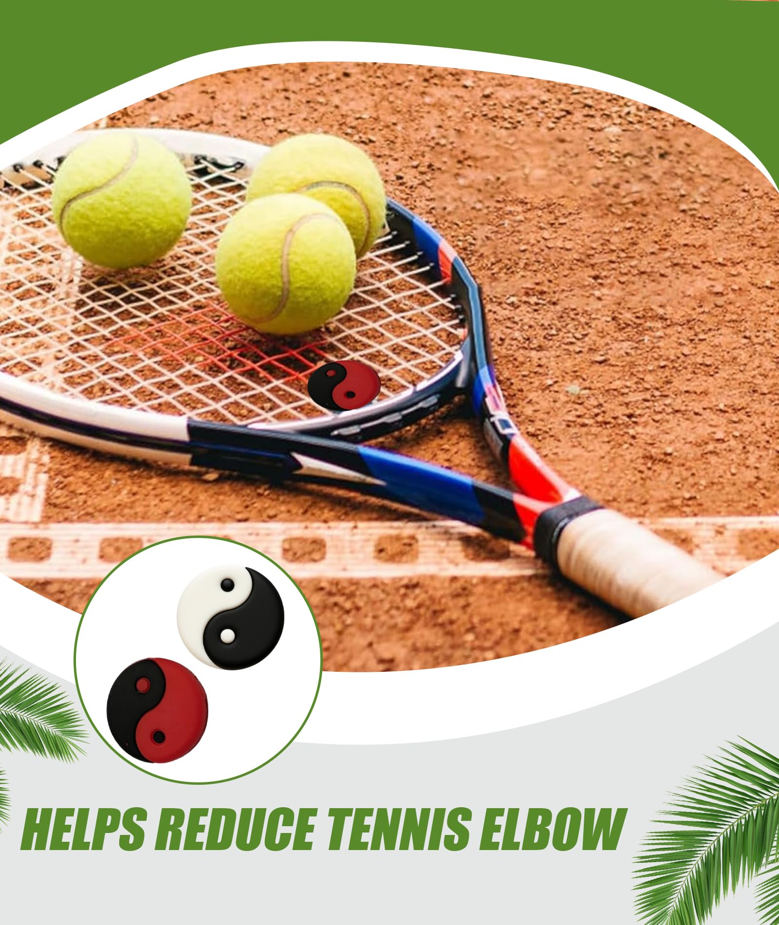 12PCS Tennis Dampener, Dampener for Tennis Racket, Reduce Hand Vibration and Improve Comfort, Black and Orange Dampeners for Tennis Players Fits Most Tennis Dampener, Orange 3
