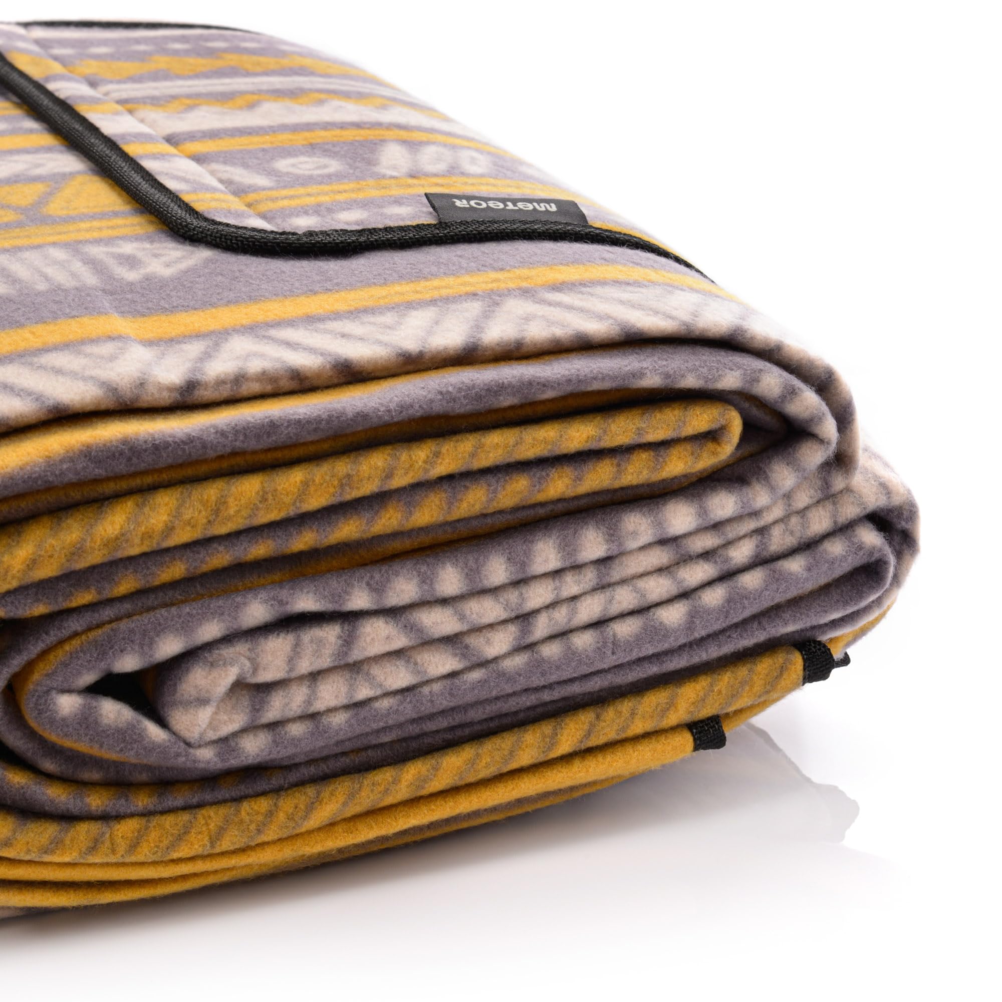 meteor - Couverture de pique-nique imperméable – Grand tapis d'extérieur pliable avec poignée de transport – Couverture de jardin lavable et résistante au sable – Accessoire de voyage léger – Motif