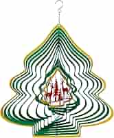 Diamond Wind Spinner Metal Yard Art Hanging Sculpture For Outdoors Kinetic Decoration