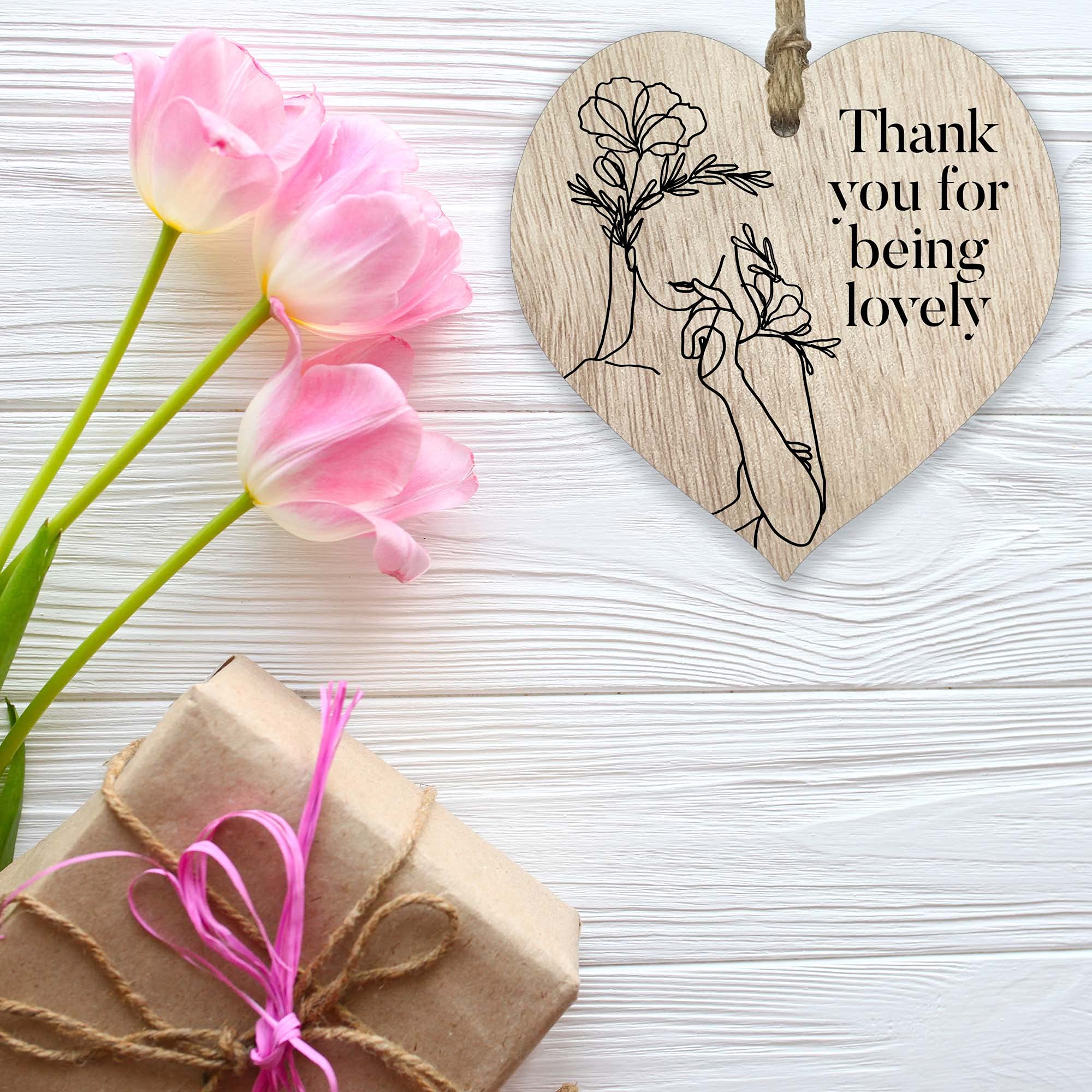 Targa Decorativa A Forma Di Puzzle 'Grazie Mamma' – Legno MDF 6mm – Idea Regalo Festa Della Mamma