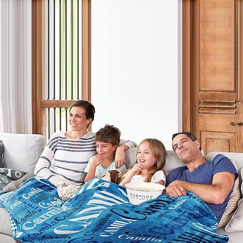 Miniatura 214 de Mantas personalizadas con nombre para niños, mantas de bebé personalizadas para niños y niñas, manta de nombre personalizada súper suave para niños