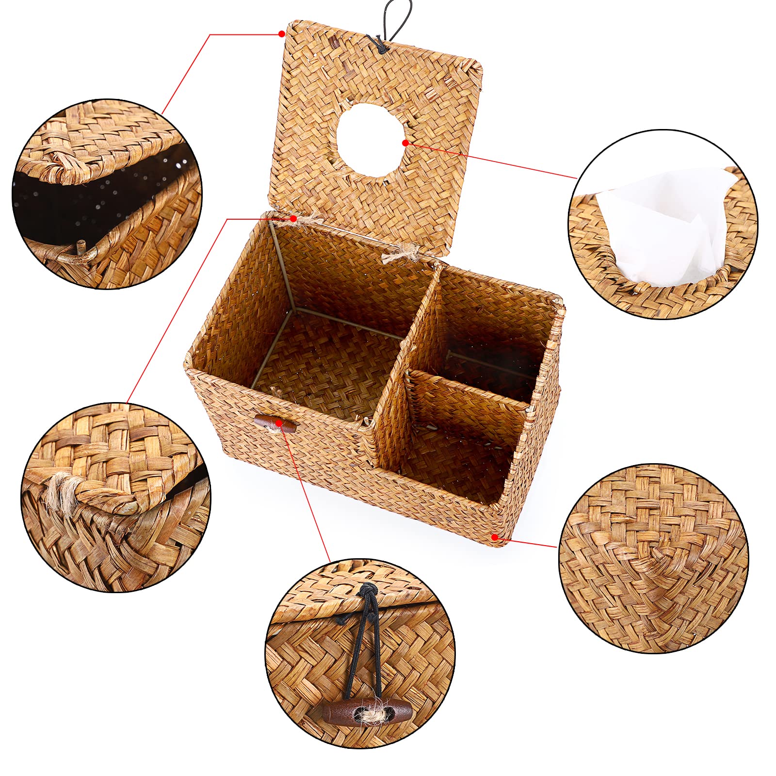 Tissue Box Cover Leather Design