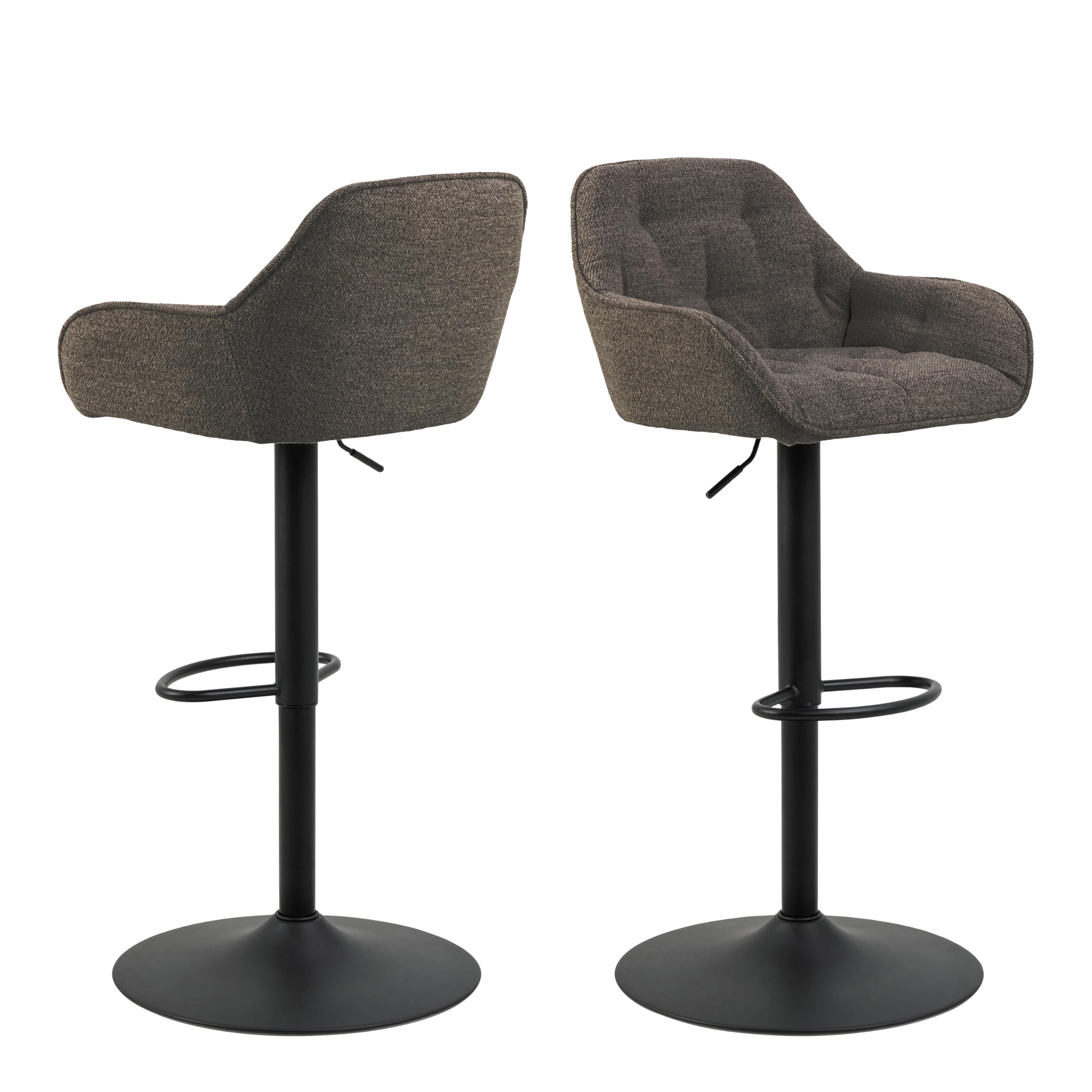 Furniture To Go |Brooke Swivel Bar Stool with Height Adjustable Function in Taupe.