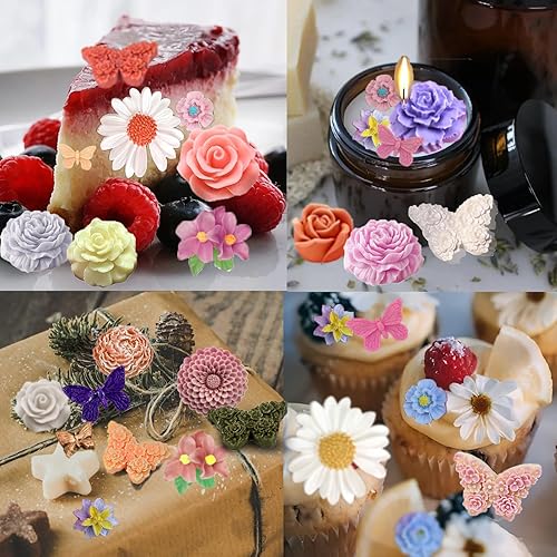 Miniatura 4 de Molde de vela Freshie para árbol de Navidad, copos de nieve, molde de silicona para automóvil, molde de silicona de Navidad para freshies para