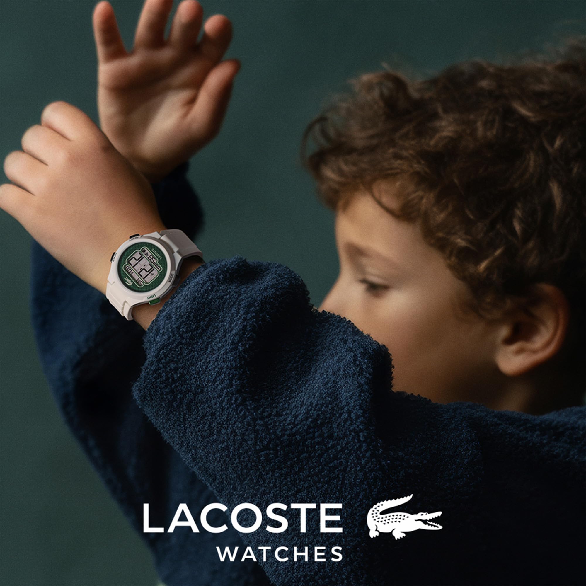 Lacoste Analogowo-cyfrowy wielofunkcyjny zegarek kwarcowy dla kobiet kolekcja LC33 z niebieską silikonową bransoletką - 2001431