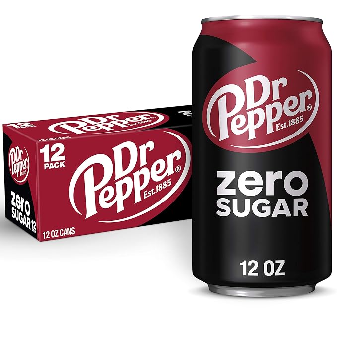 Dr Pepper, Zero Sugar, 12 Ounce, 12 Count